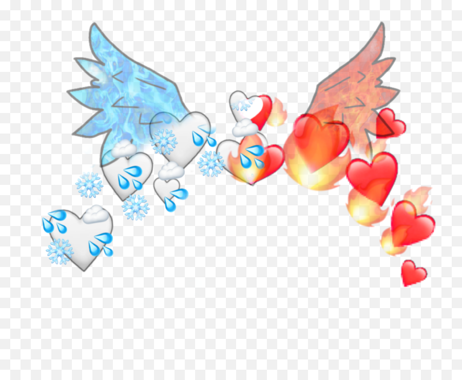 Fire Sun Cloud Blueandred Blue Red Reda - Todoroki With Emoji Crown,Sun And Fire Emoji