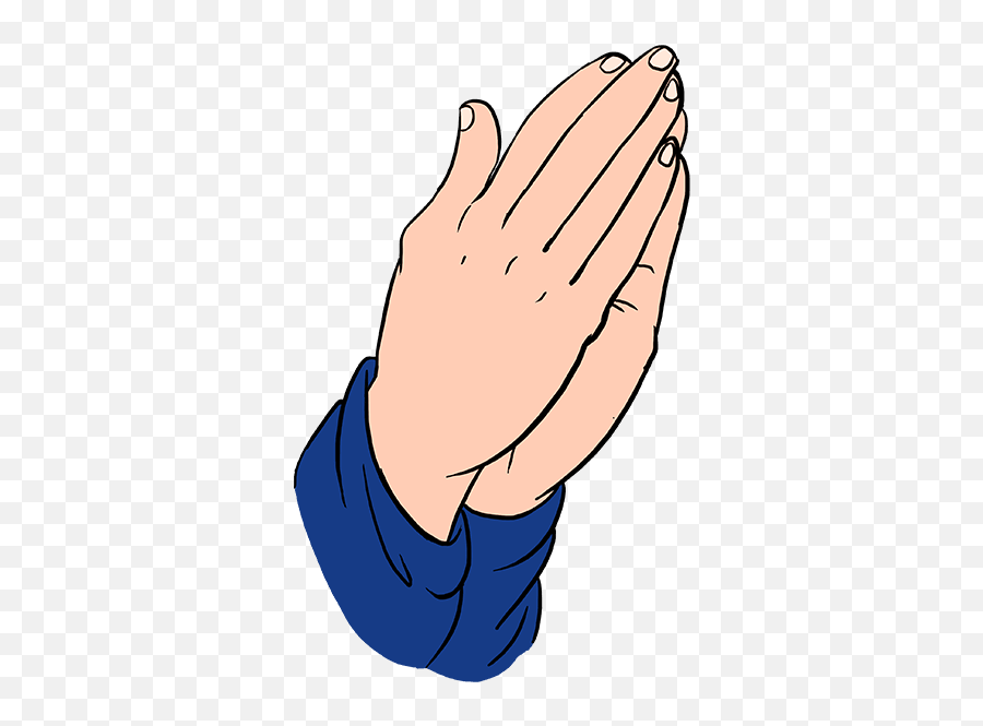 How To Draw Praying Hands - Praying Hands Easy Drawing Emoji,Praying Hand Emoji