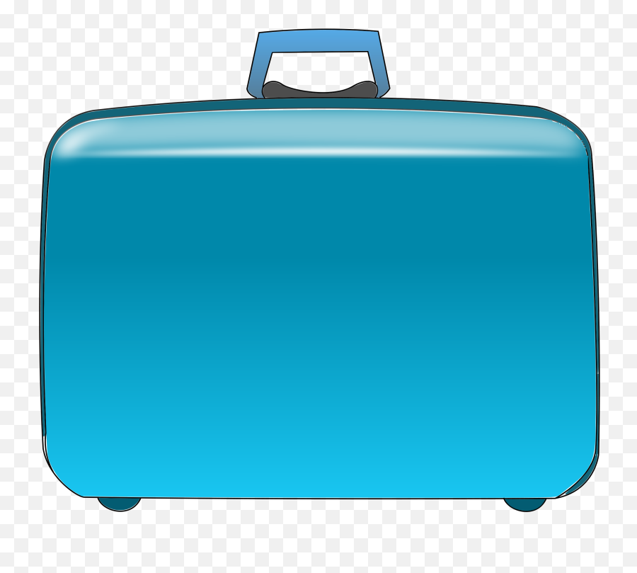 Luggage Vintage Suitcase Transparent - Blue Suitcase Clipart Emoji,Briefcase Paper Emoji