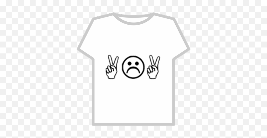 Sad And Peace - Roblox Logo T Shirt Emoji,Chief Keef Emoji Clothing