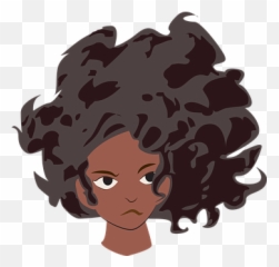 Free Hair Girl Vectors - African American Women Emotional Intelligence Emoji
