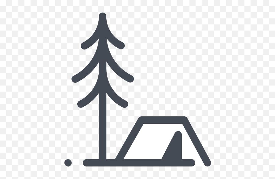 Tent In The Forest Icon - Free Download Png And Vector Icon Camping Emoji,Tent Emoji