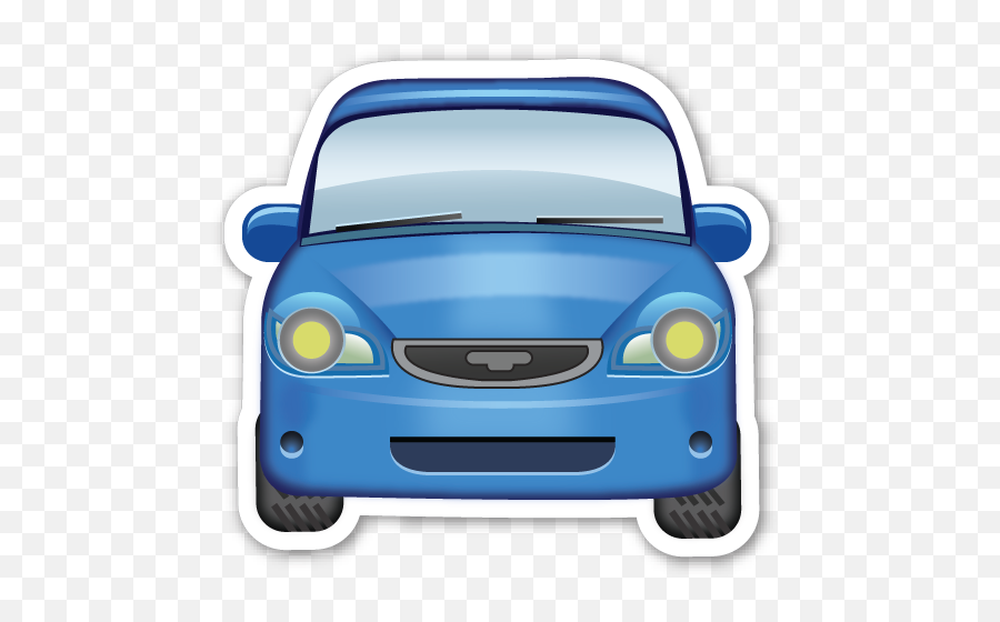 Oncoming Automobile - Blue Car Emoji Png,Ambulance Emoji