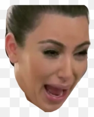 Kim Kardashian Crying Sticker - Kim Kardashian Scream Face Emoji,Kim K Emoji