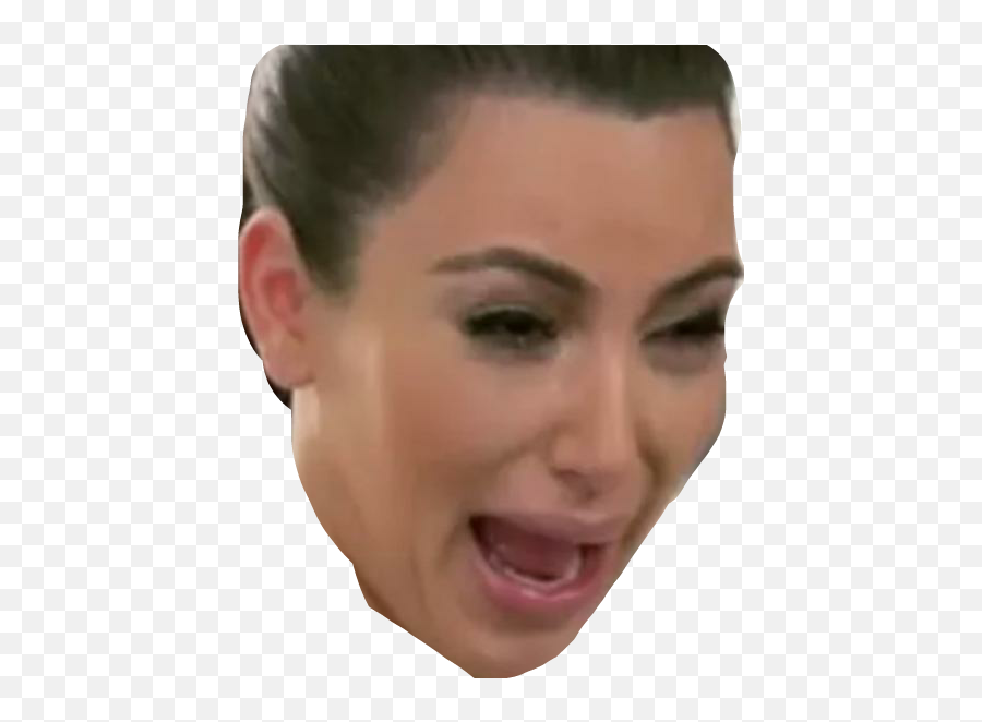 Kim Kardashian Crying Sticker - Kim Kardashian Scream Face Emoji,Kim K Emoji