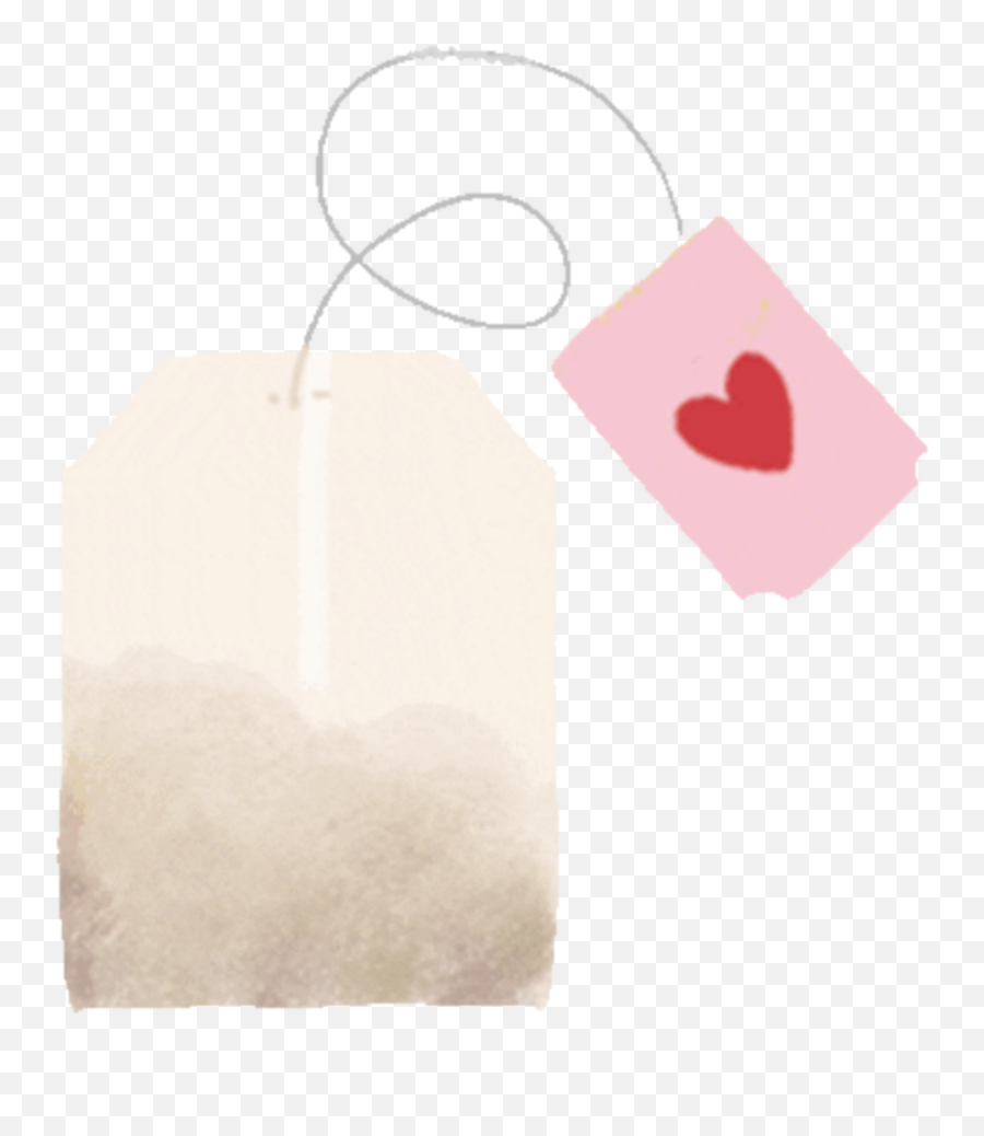Teabag Tea Heart Sketch Drawing Lovely - Paper Emoji,Tea Bag Emoji
