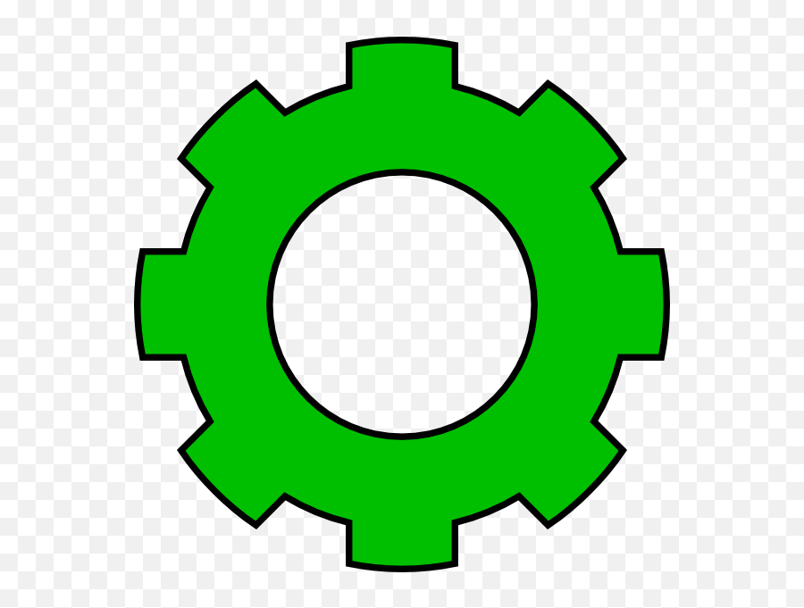 Green Gears Clipart - Cog Clipart Emoji,Gears Emoji