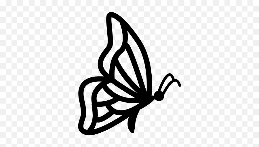 Butterfly Side View Icon - Clip Art Emoji,Blue Butterfly Emoji