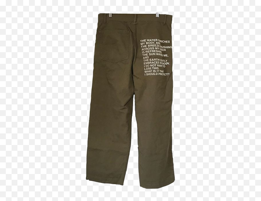 Green Pants Trousers Offwhite Sticker - Pocket Emoji,Emoji Pants Men