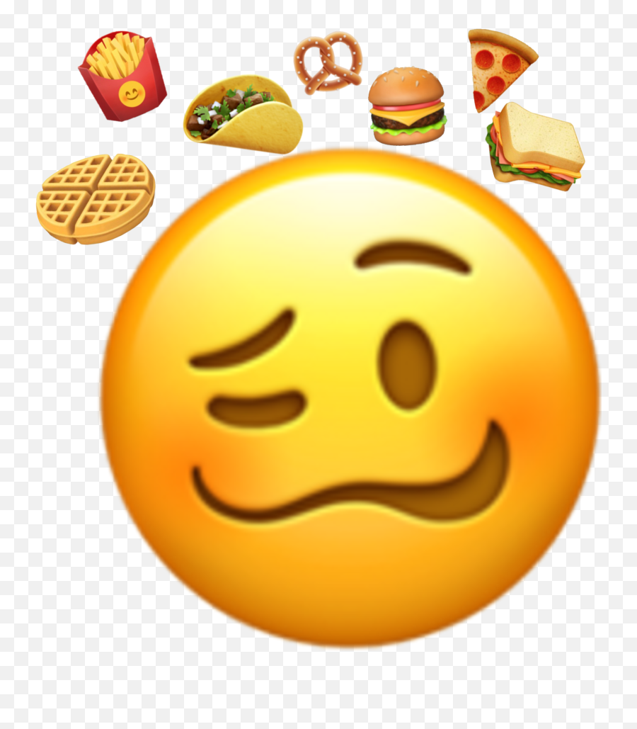 Food Sticker - Woozy Face Emoji Png,Yum Emoticon