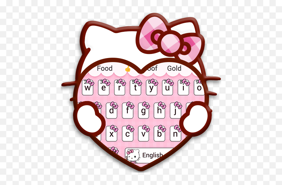 Download Pink Cute Kitty Cartoon Keyboard Theme - Samsung A10 Hello Kitty Emoji,Pink Emoji Keyboard
