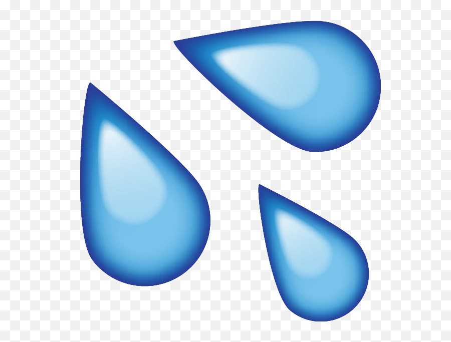Download Sweat Water Emoji - Water Emoji,Water Drop Emoji