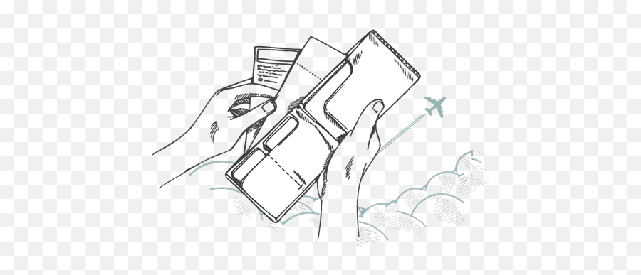 Tickets Passport Travel Sticker By Request - Card Holder Sketch Wallet Drawing Emoji,Passport Emoji