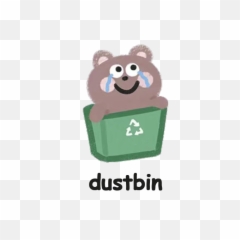 Cute Dustbin Png Emoji Image