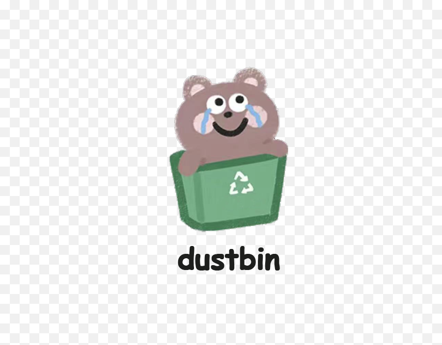 Cute Dustbin Png Emoji Image,Cute