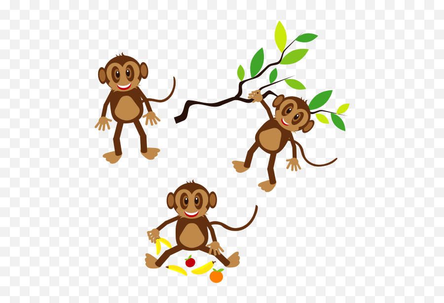 Happy Monkeys - Monkeys Clipart Emoji,Japanese Emoji Happy