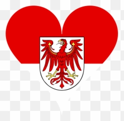 Heart Love Brandenburg - Flagge Emoji