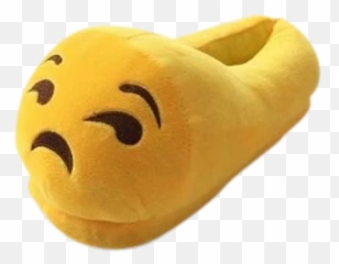Grimacing Emoji Slippers - Plush