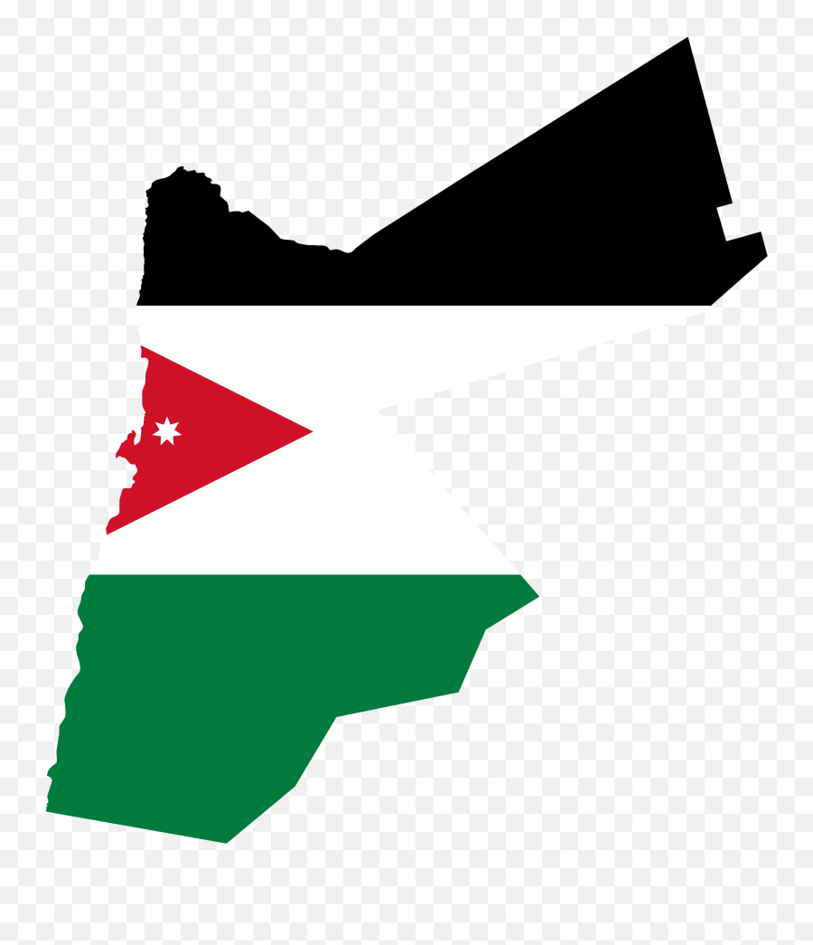 Jordan Map Clipart - Map And Flag Of Jordan Emoji,Jordan Flag Emoji