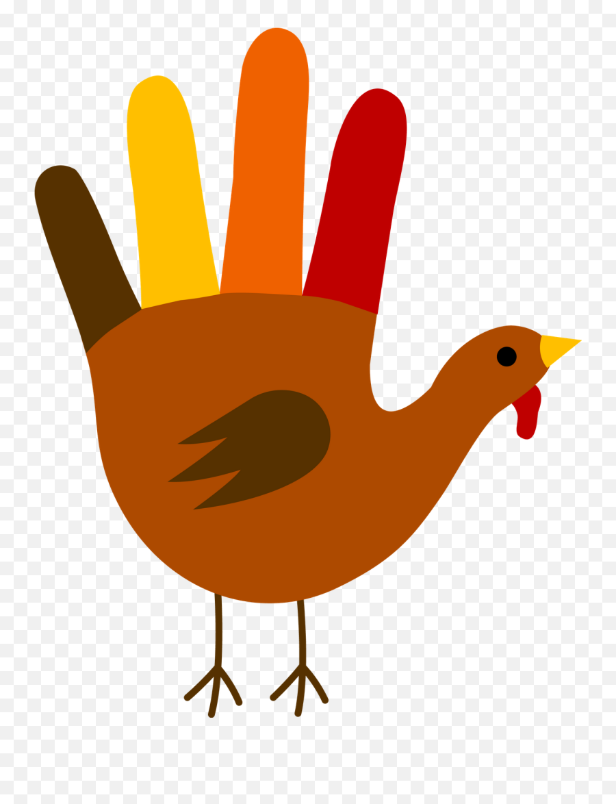 Clipart Turkey Roast Turkey Clipart - Thanksgiving Hand Turkey Drawing Emoji,Roast Hand Emoji