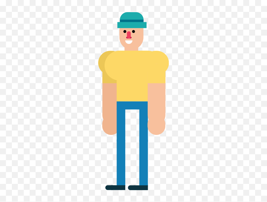 Flat Tall Man - Cartoon Emoji,Christian Emoji
