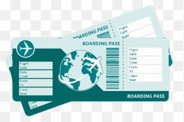 Pass Abordad Travel Tickets Family - Template Emoji