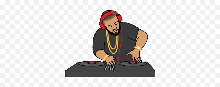 Moji Talk - Dj Cartoon Transparent Emoji,Dj Emoji