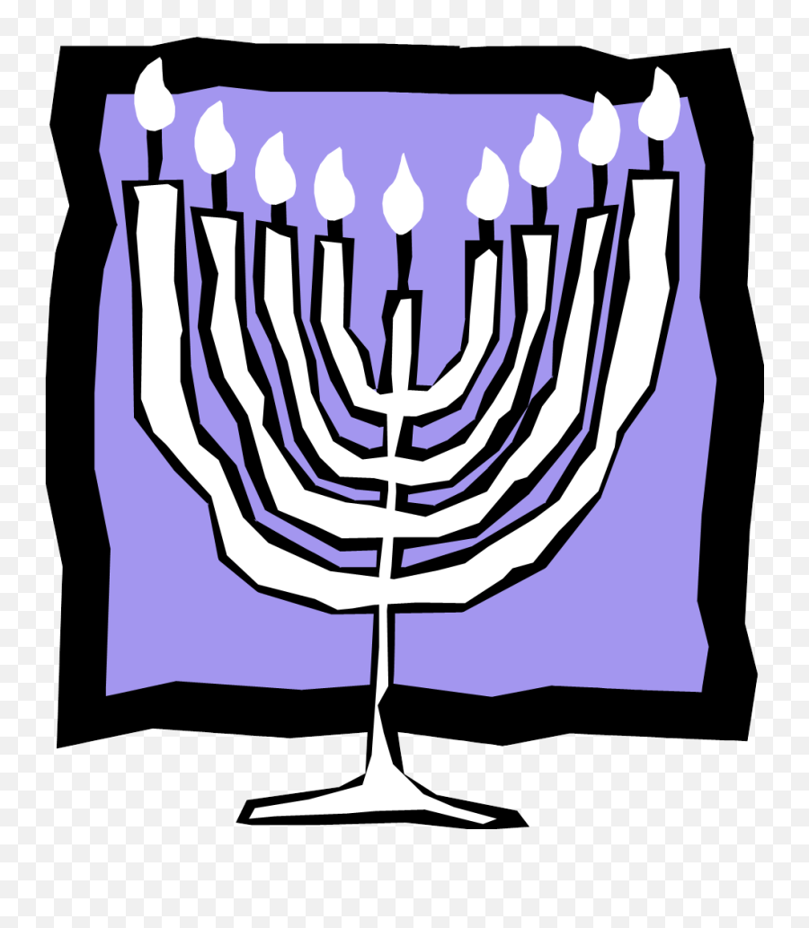 Menorah Clipart Purple Menorah Purple - Clip Art Emoji,Hanukkah Menorah Emoji