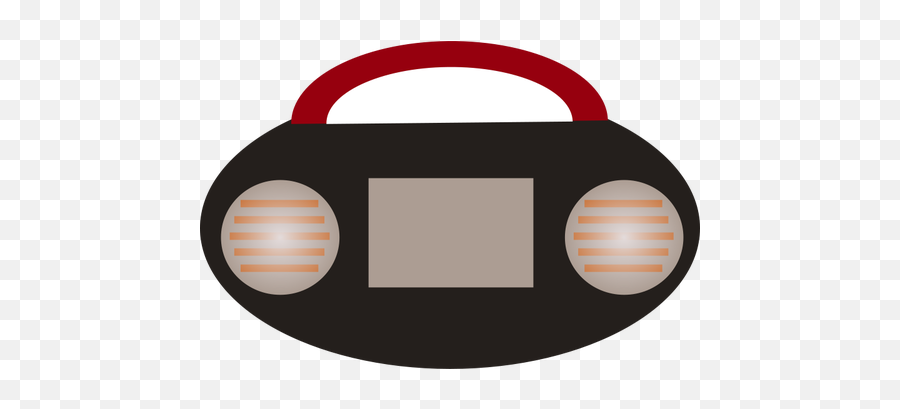 Radio Cassette Player Vector Image - Cd Player Png Clipart Emoji,Radio House Emoji