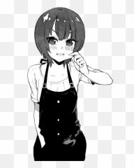 Pout Poutylips Kawaii Blush Blushing - Manga Girl Short Hair Emoji
