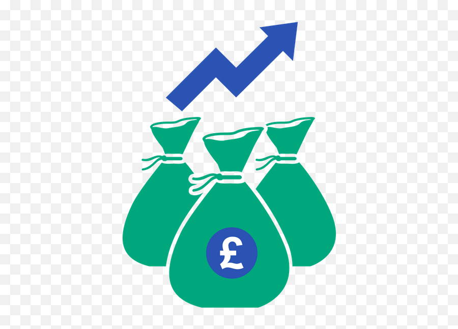 Money Bags Growth Clipart - Pound Icon Emoji,Money Bags Emoji