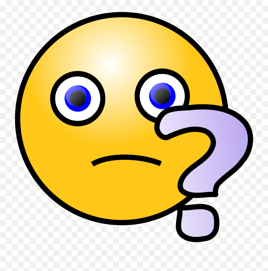 Free Question Face Cliparts Download - Emoji Question Mark Face,Wat Emoji