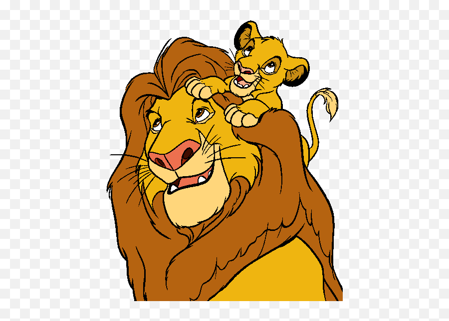 Mufasa Simba Lion King Clipart - Lion King Coloring Pages Emoji,Simba Emoji