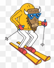 Ski Clip Gif Transparent Picture - Cartoon Emoji,Skiing Emoji