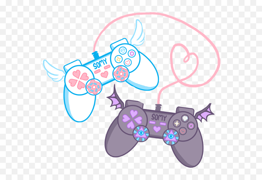 Console Wire Heart Videogames Freetoedit - Gaming Controller Gif Png Emoji,Console Emoji