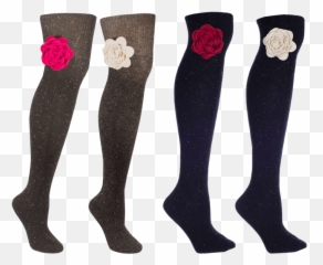 Speckled Wool Knee - Sock Emoji