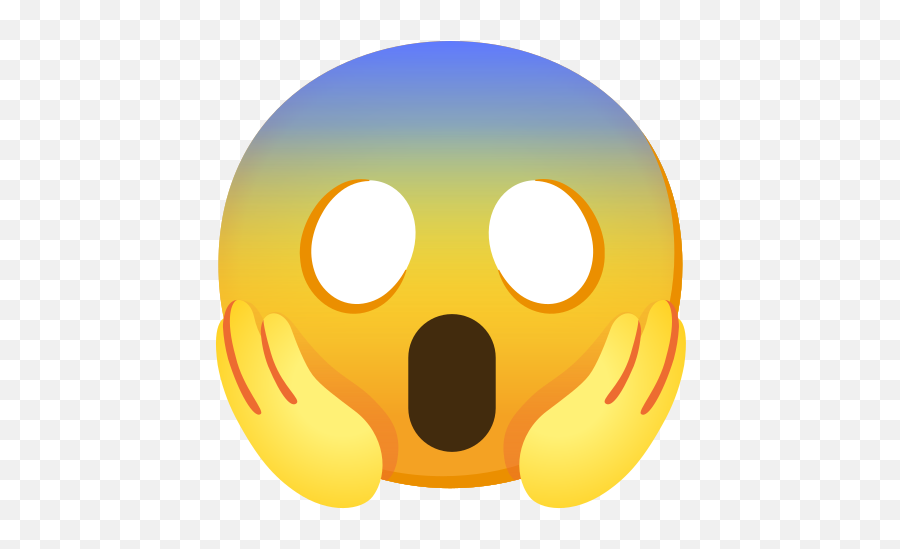 Face Screaming In Fear Emoji - Emoji Peur,Scream Emoji