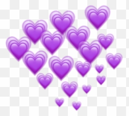 Download Purple Hearts Heart Emoji Emojis Freetoedit Remixit - Purple Heart Emoji Png,Purple Emoji