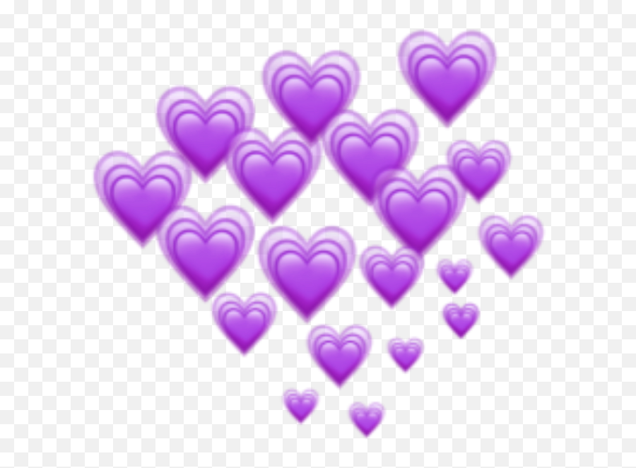 Download Purple Hearts Heart Emoji Emojis Freetoedit Remixit - Purple Heart Emoji Png,Purple Emoji
