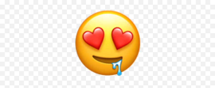 Popular And Trending Emoji Stickers On Picsart In 2020 - Drooling Heart Eyes Emoji,Shield Emoji