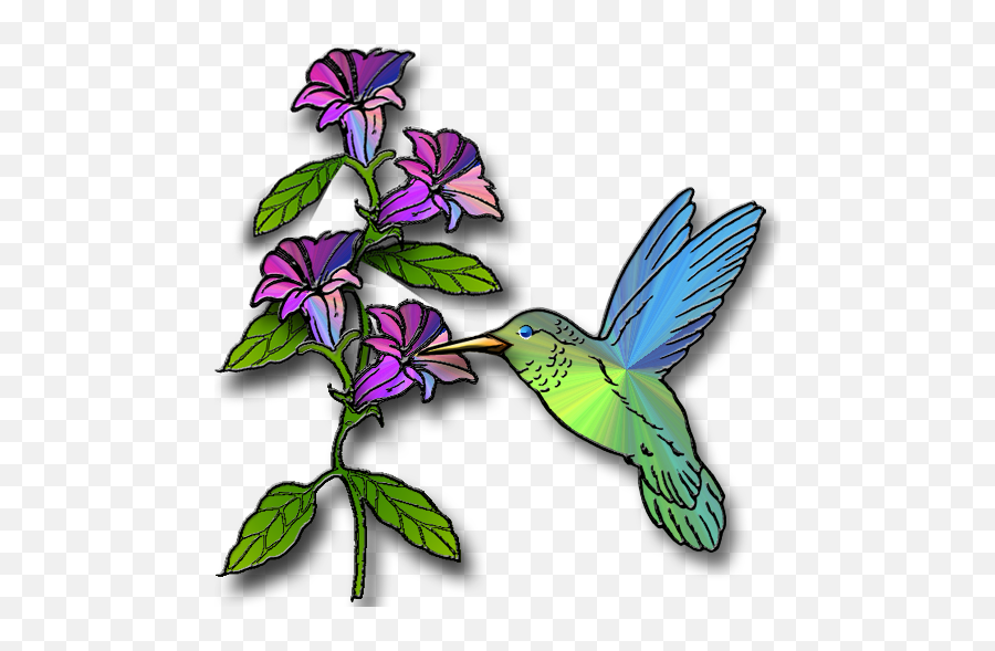 Hummingbird Clipart Free 3 - Hummingbird With Flowers Clipart Emoji,Hummingbird Emoji