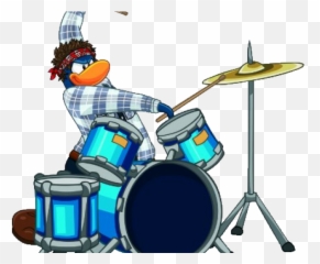 Drum Clipart Club Penguin - G Billy Club Penguin Emoji,Drums Emoji
