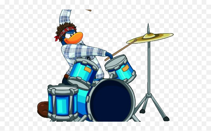 Drum Clipart Club Penguin - G Billy Club Penguin Emoji,Drums Emoji