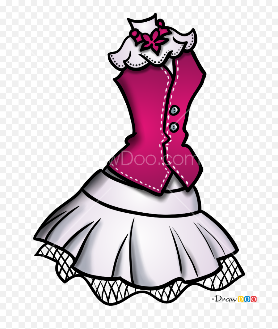 To Draw Draculaura Dress Dolls Dress Up - Draw Dresses Step By Step Emoji,Emoji Dress Up