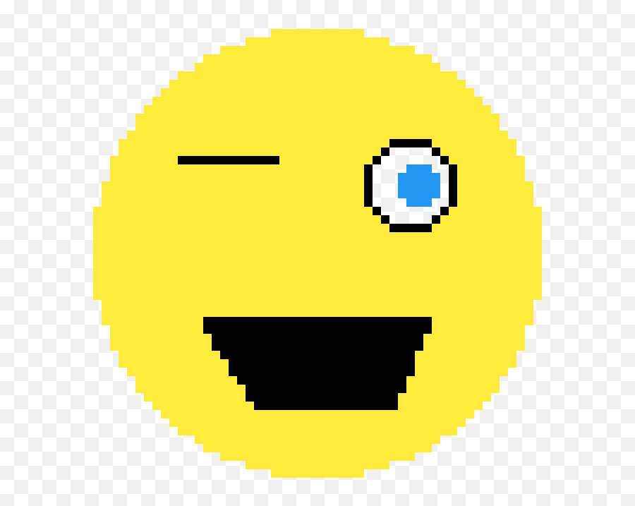 Pixilart - Smiley Emoji,Blink Emoji