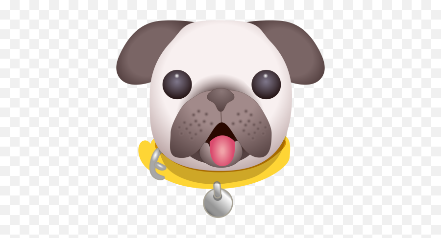 Everyone Stay Calm Theres A Pug Emoji Coming - Dog Emojis,Calm Emoji