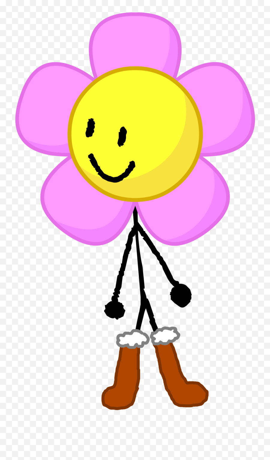 Flower Snow Boots - Battle For Dream Island Flower Emoji,Emoticon With Flower
