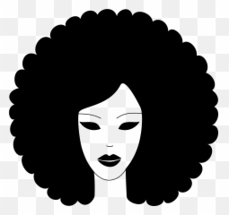 Free Black Girl Afro Silhouette Download Clip Art - African Is Beautiful Emoji