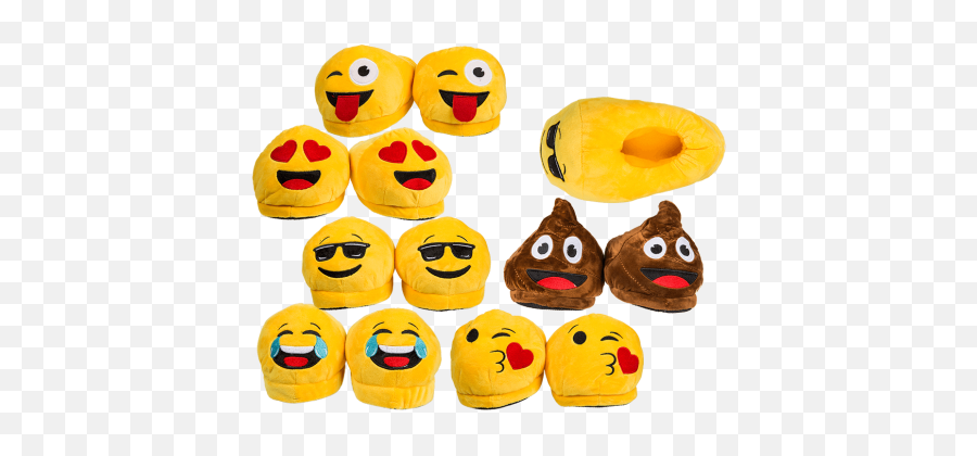 Cadou Amuzant - Papuci De Casa Emoji,6 Emoticon