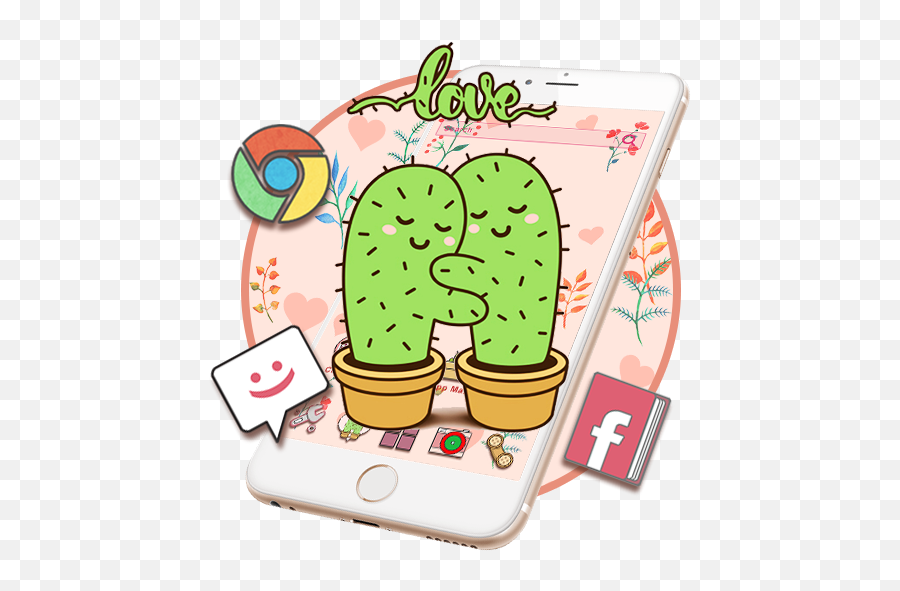 Cactus Themes Hd Wallpapers 3d Icons - Cartoon Emoji,Cactus Emoji Facebook